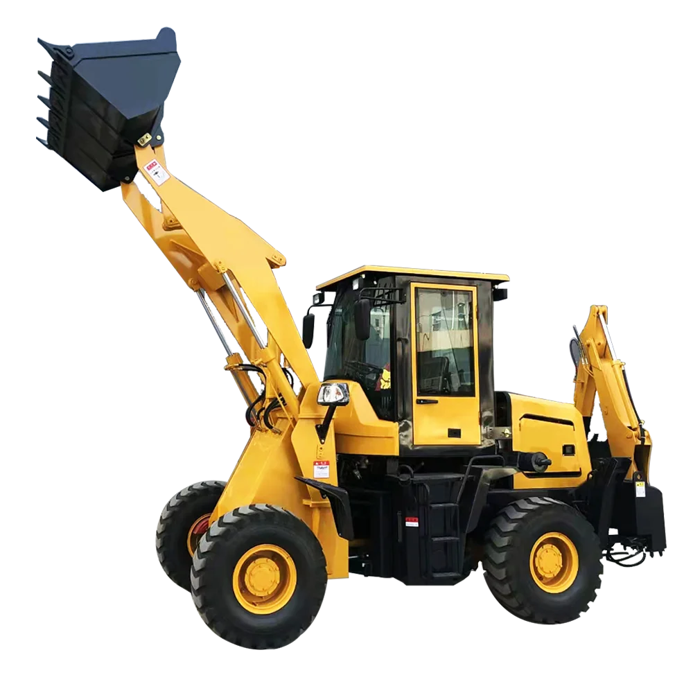 Chinese Price For Farm Tractor With Backhoe Loader and Front Bucket