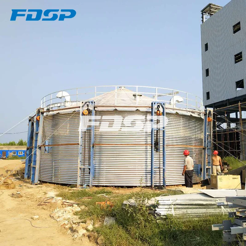 Port storage industry  commercial use soybean storage system 2500T soybean silo