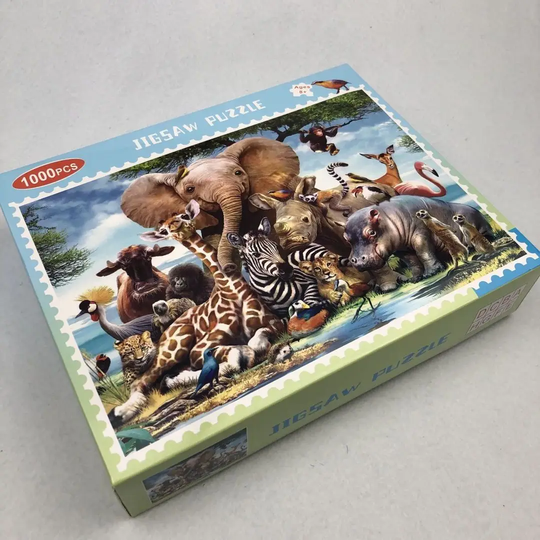 Adult printable custom jigsaw personalized 1000 pieces puzzle sample for free