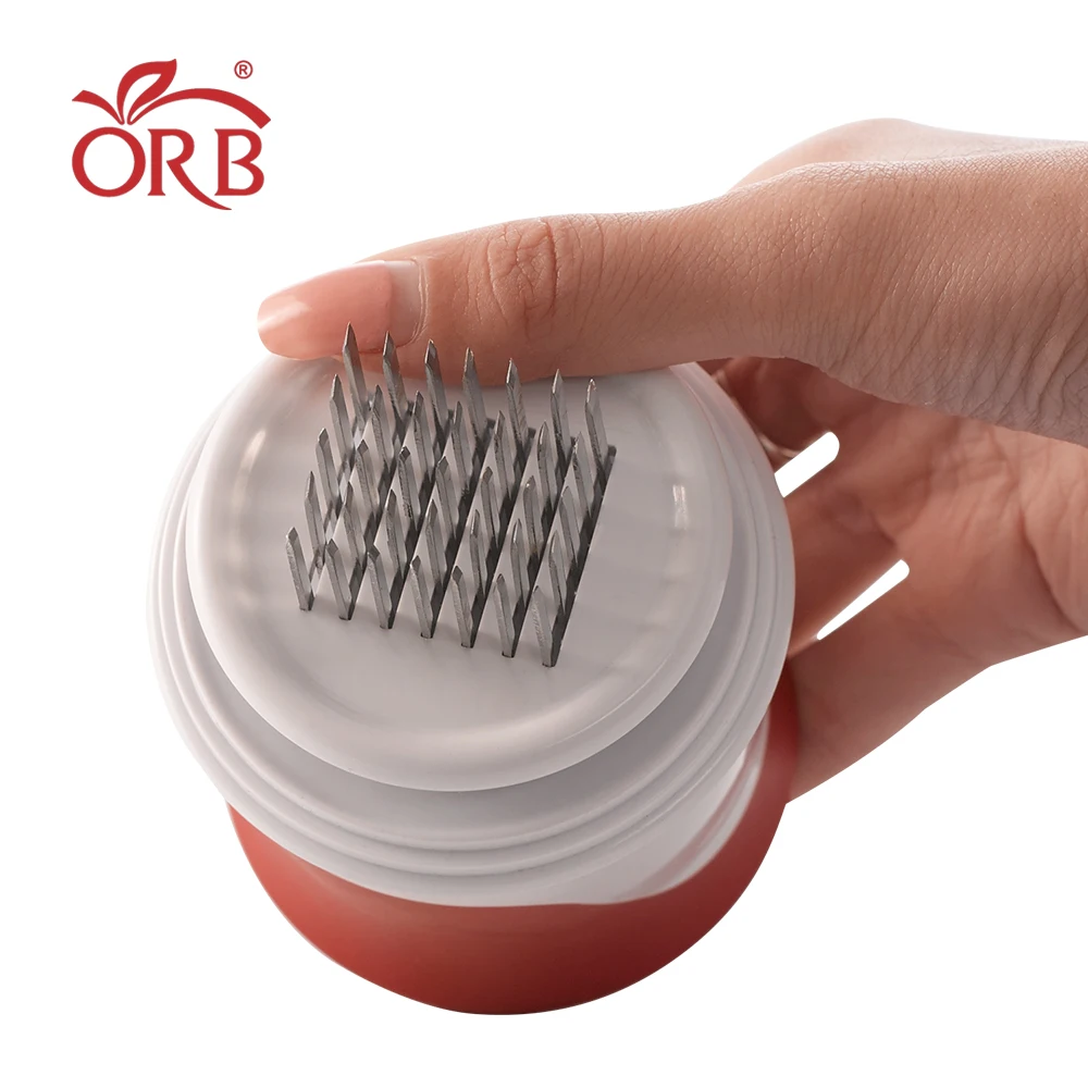 Small hand stainless steel blades plastic meat steak tenderizer tool