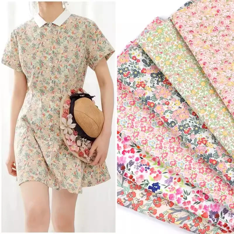 Hot selling 100% rayon floral poplin fabric somali bati dress for women