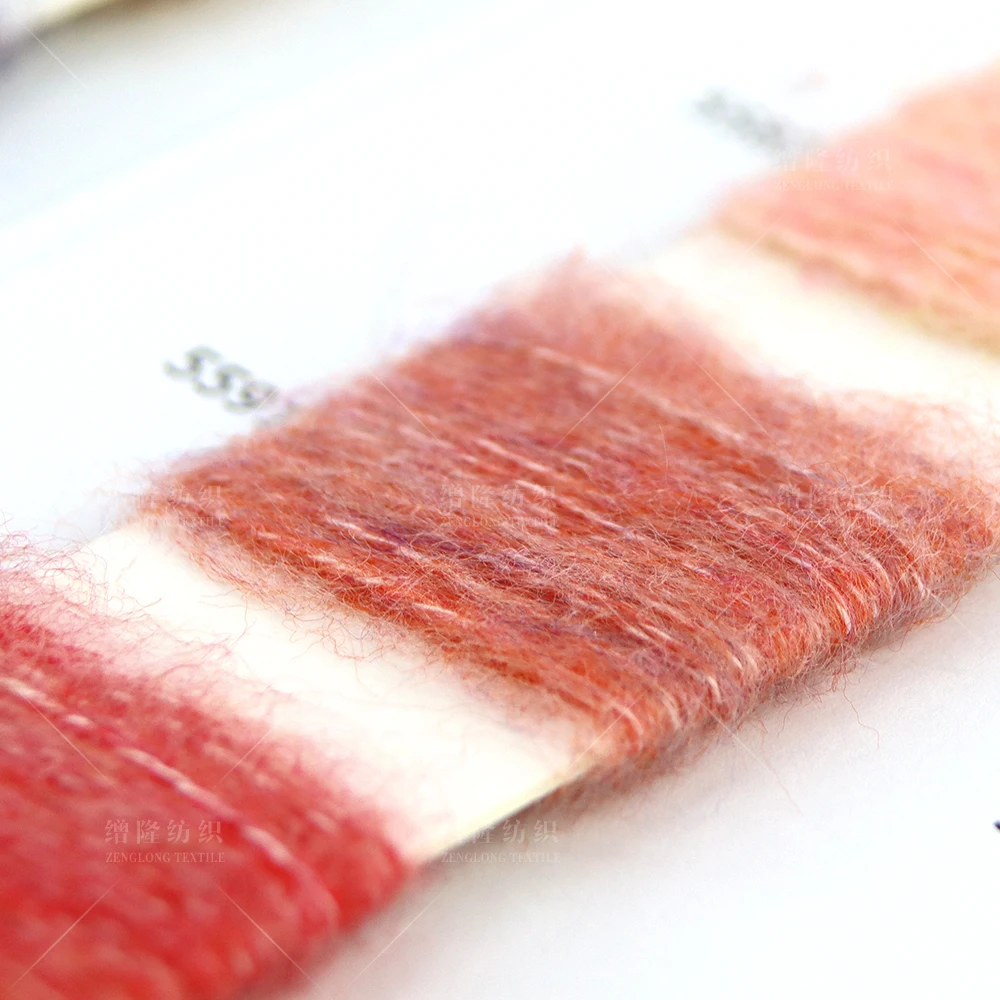 1/5.5NM 78% Polyester 22% Acrylic blended melange yarn crocheting knitting spun dyed textile yarns