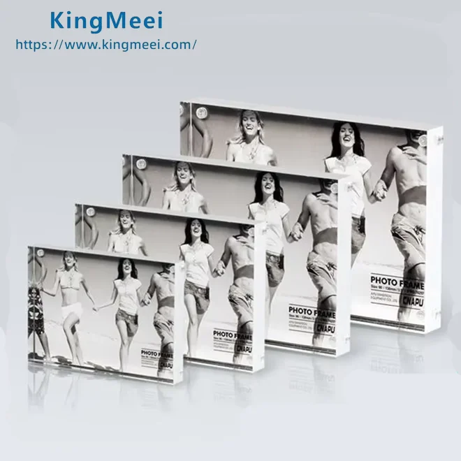 Factory selling various sizes of acrylic transparent acrylic block frame custom souvenir gift