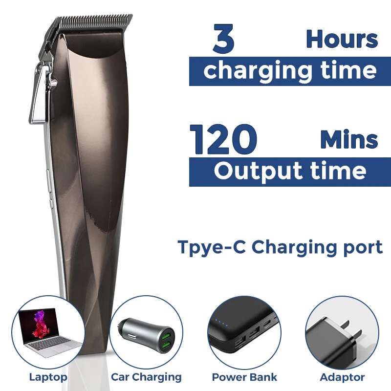 Good Quality Professional Led Display Low Noise Cord Cordless Waterproof Electric Body Hair Clippers