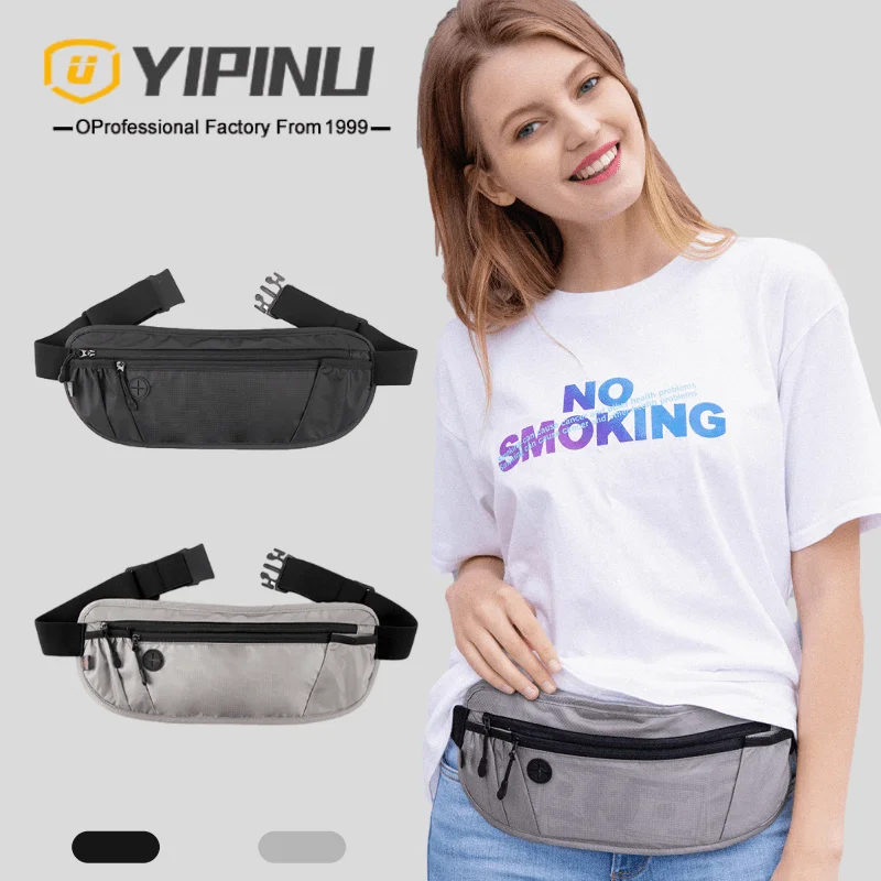 YIPINU Travel Money Belt  RFID Blocking Passport Holder for Men Women Waist Bag