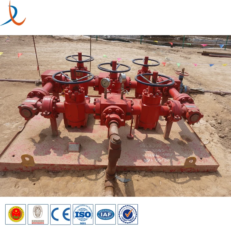 Wellhead manufacturers API 16C kill manifold / skid mounted choke manifold / choke manifold parts