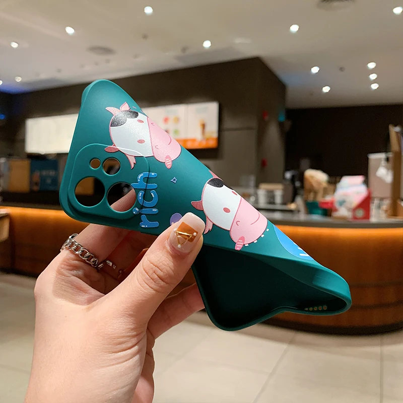BOORUI luxury tpu doll cow phone case for i phone 6 back cover fancy telephone cases for iphone 12 case
