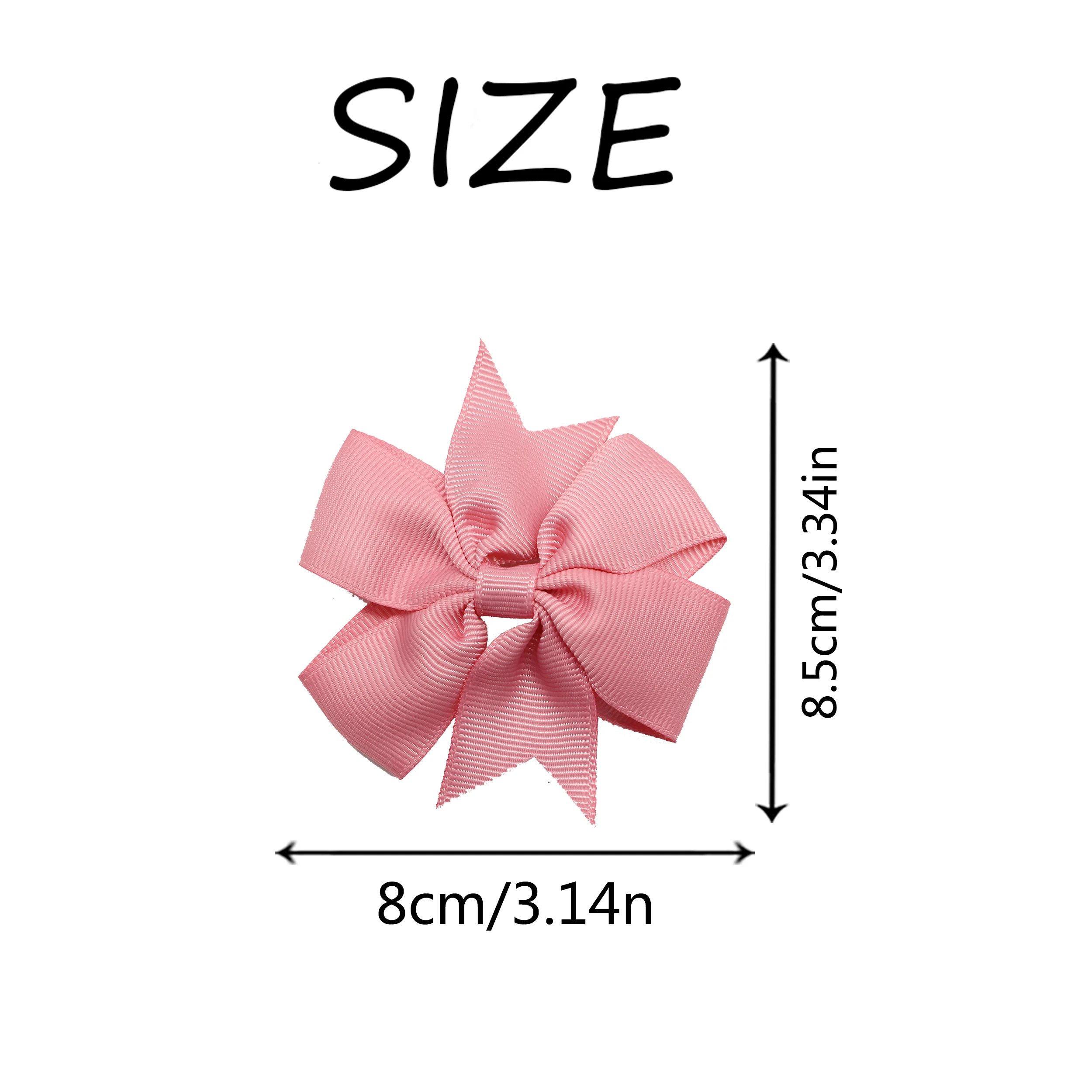 Lirong  40 PCS 3inch Hair Bows For Girls Grosgrain Ribbon Large Boutique Bow Alligator hair clips for Teens Kids