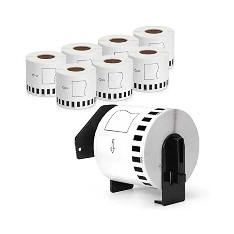 OEM High Quality Brother Compatible Labels DK1201 DK-2205 DK 22243 Thermal paper 62mm x 8m Brother dk Labels