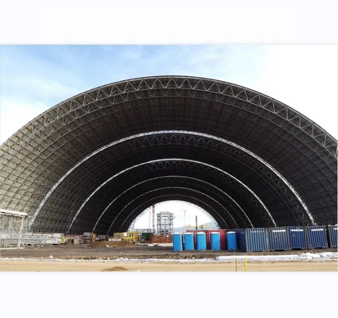 LF-BJMB Prefab space frame dome roof construction systems dry coal storage shed for sale