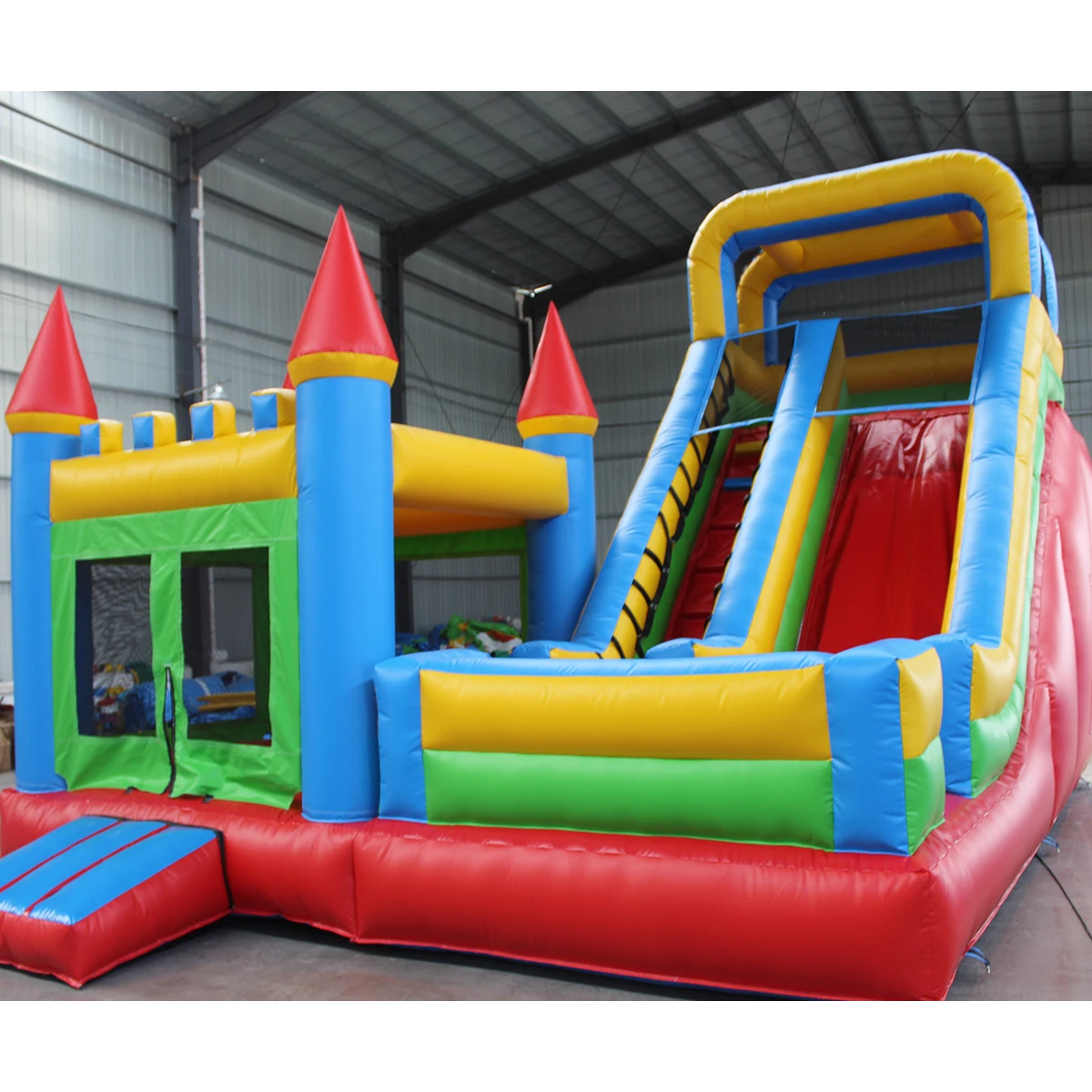 dinosaur white bounce house with Air Blower wedding bounce house water slide inflatable indoor water park for party rental