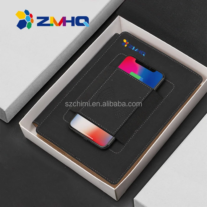Горячая Распродажа A5 PU крышка блокнота встроенный блок питания 8000mAh Беспроводная