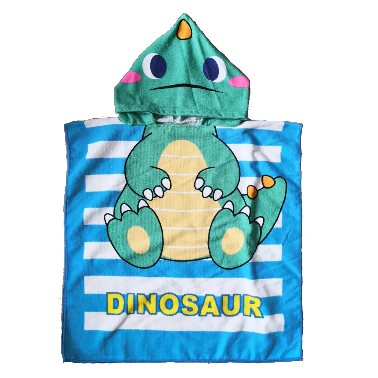 Custom printed towels bath cartoon microfiber hooded beach towel baby bath towel