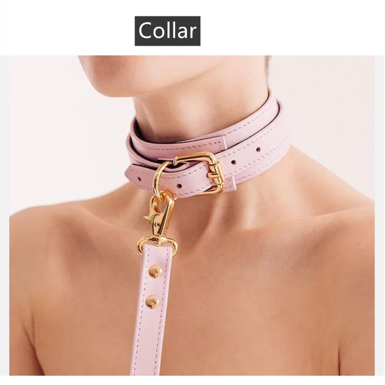 Pink girl sexy bondage gear bondage dress roleplay BDSM bondage suit restraint gear exotic adult couple women