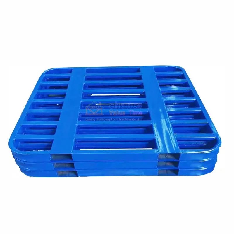 Wholesale customized 48x48 four-way new high quality  Stack Steel Pallet for logistic turnover