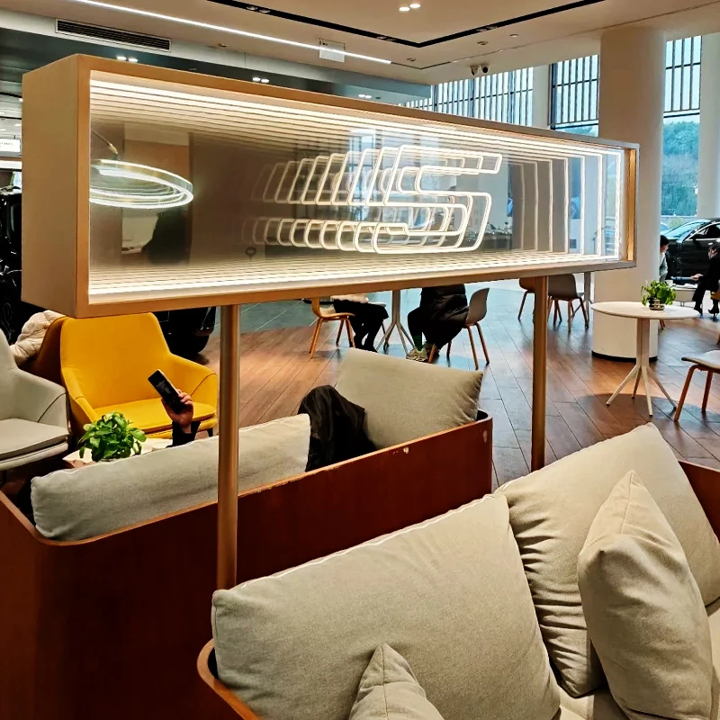 Factory Supply 3D Infinity Led Mirror glass neon illuminated sign Infinite Mirror electronic sign for decoration