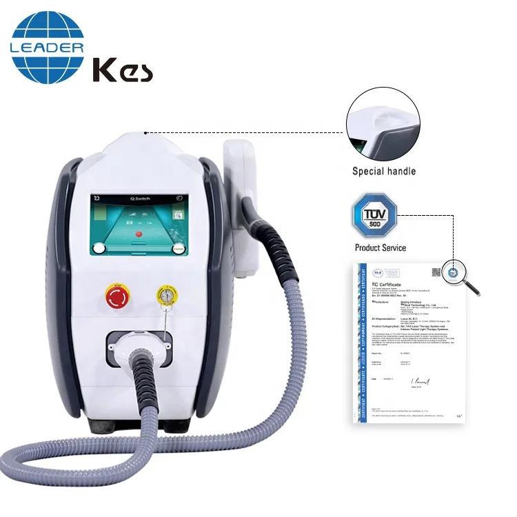 2022 Chinese supplier high frequency 4 wave q switch nd yag laser tattoo removal machine