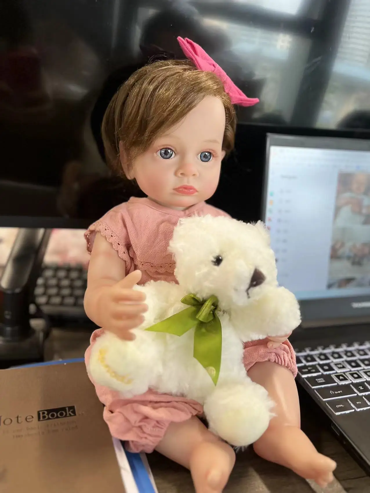 55cm High Quality Vinyl Simulation Baby Dolls Set Realistic Silicone Male Baby Alive Dolls Bebes Reborn De Silicona