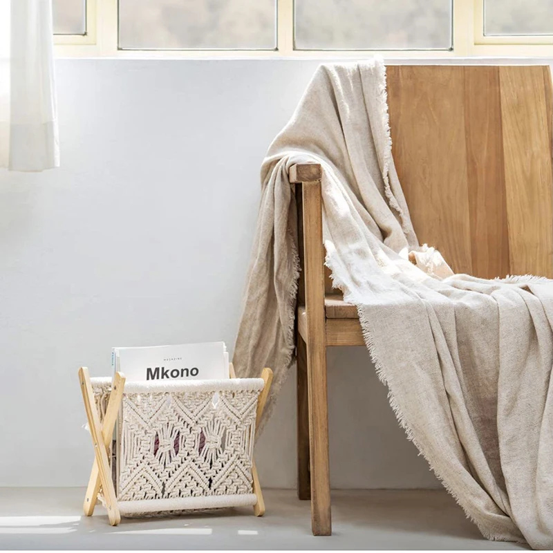 Креативные вешалки для магазинов макраме ручной работы/складная вешалка Boho Decor внутреннее