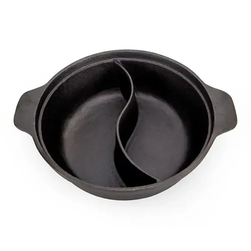 Dual Sided Soup Cookware Two-flavor Chinese Shabu Shabu Pot for Home Party Family Gathering