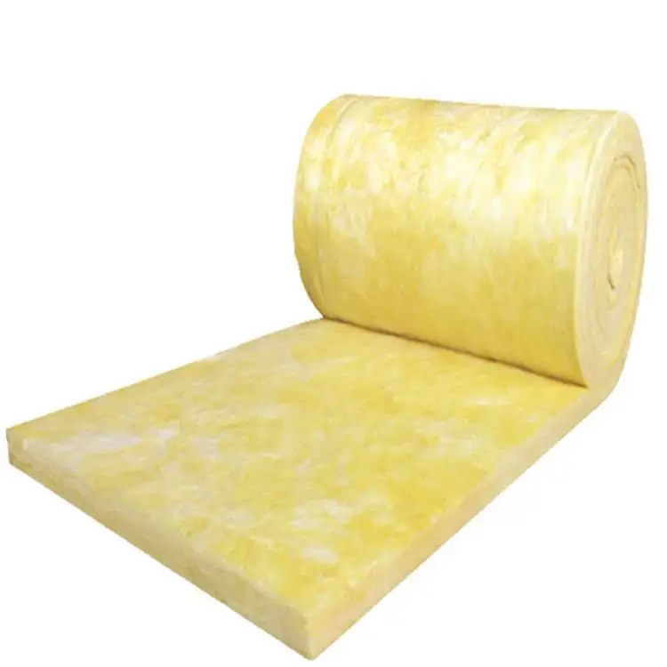Custom glass wool roll with aluminum foil thermal isolation fiberglass wall insulation glass wool