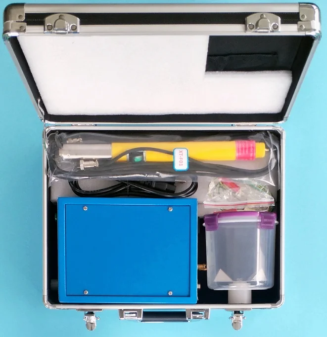 portable electrostatic flocking machine XT-F01 with flocking box