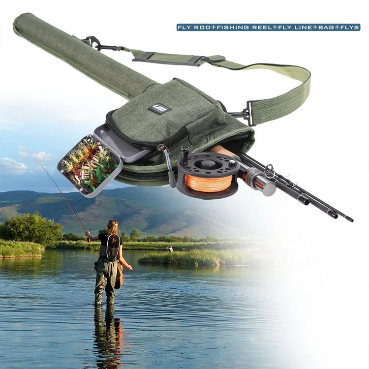 9ft fly fishing rod fly wheel set 2.7m high carbon 4 section fly fishing line bait rod bag combination set