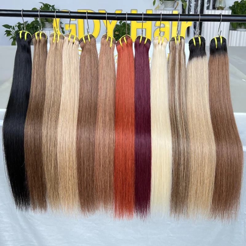 Wholesale Cheap Bundles Vietnam Virgin Hair Vendors Grade 10A 12A Colored SDD Bone Straight Human Hair Bundles
