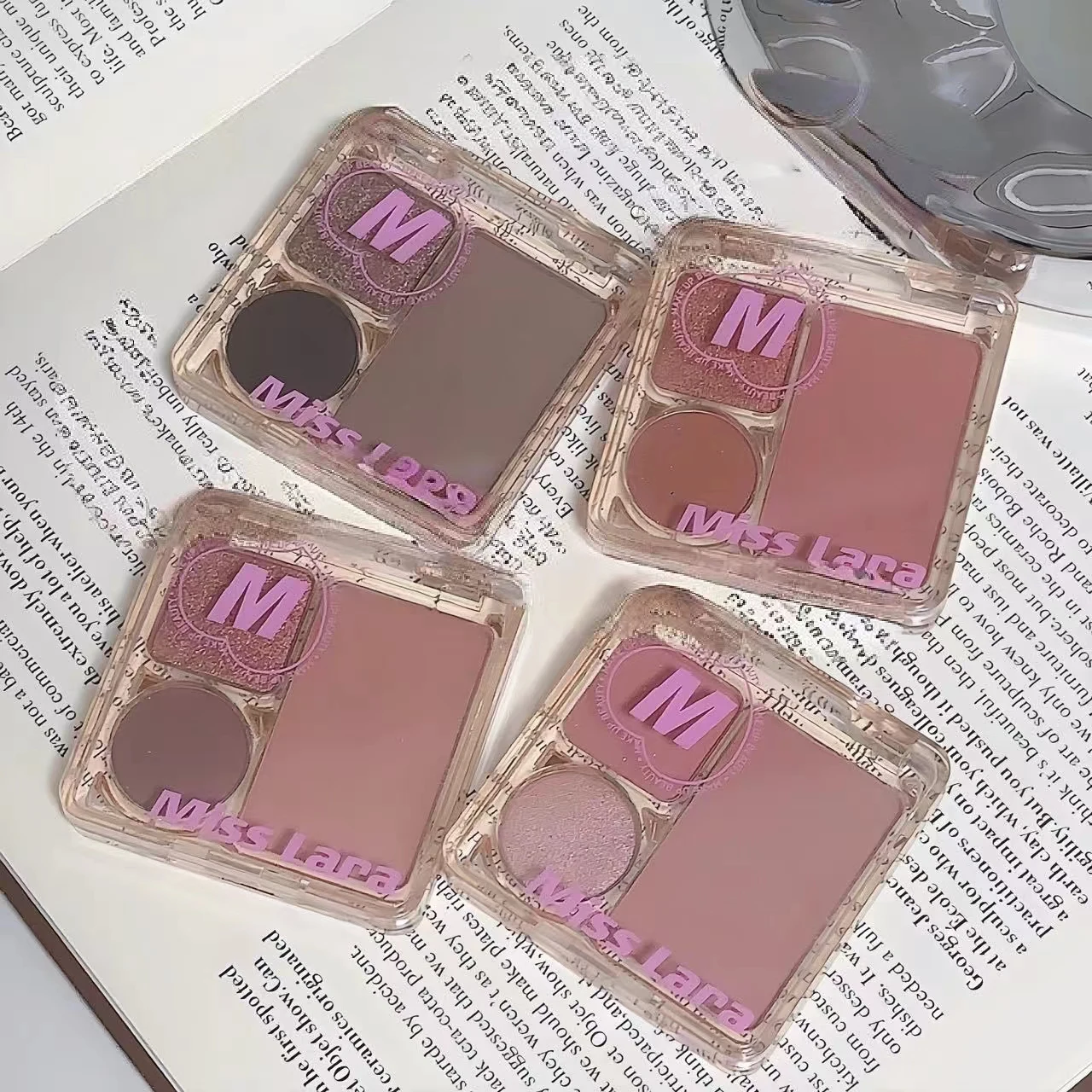 Factory Direct Sales Daily Earth Color Eyeshadow Disc Fine Shiny Matte Eyeshadow Plate For Beginners