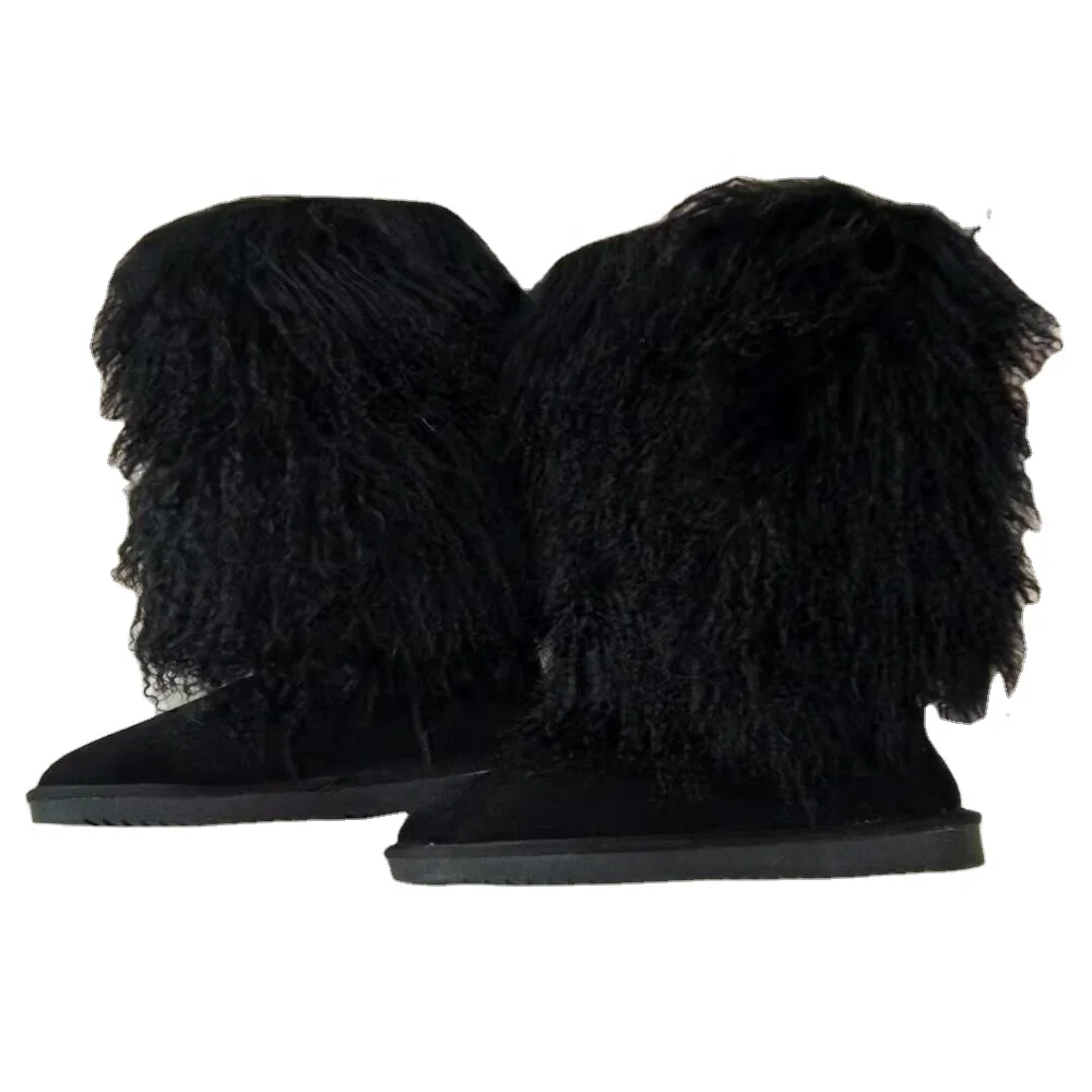 2020 New Mongolian sheep fur  snow boots