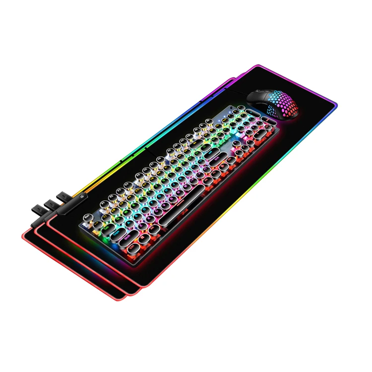 Rgb Gaming Mouse Pad Luminous Mousepad Led Mouse Pad Rgb For For Computer Pc Notebook Laptop