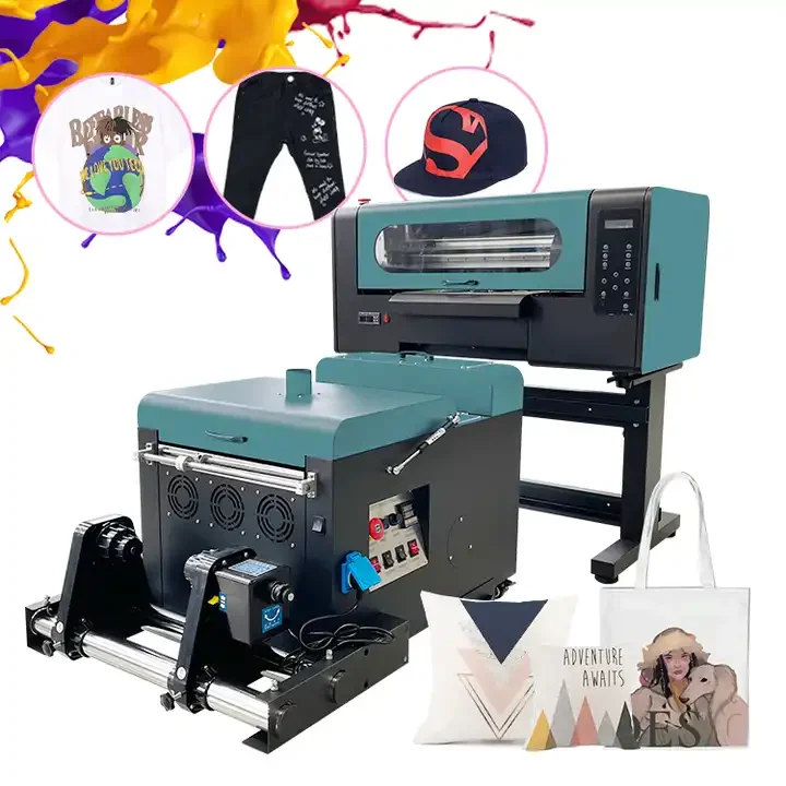 Visual-Tex high resolution roll to roll printer a3 30cm dtf printer t-shirt printing machine
