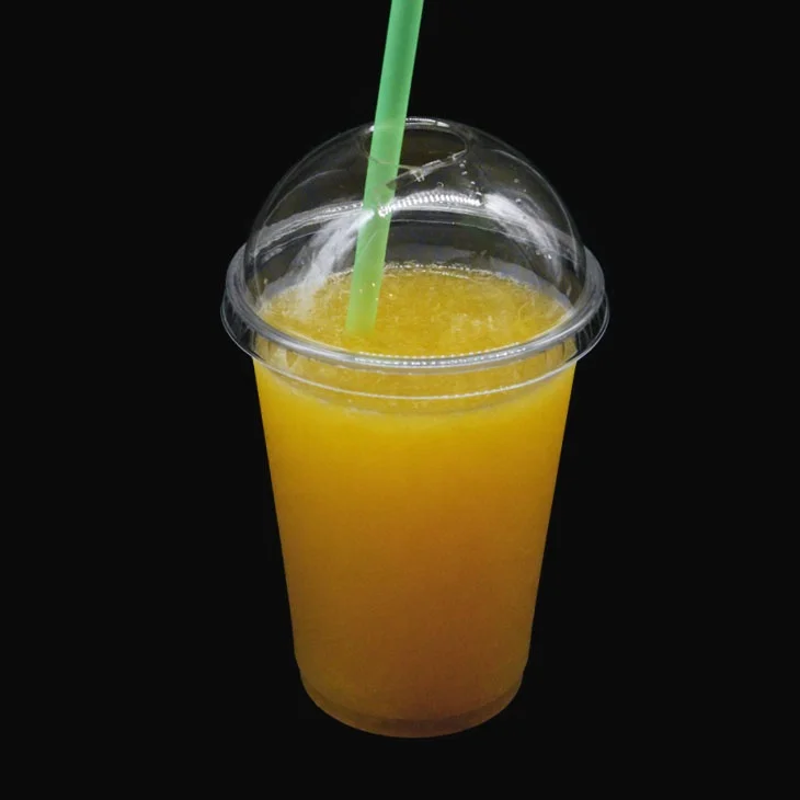 
16oz biodegradable clear plastic juice cup 
