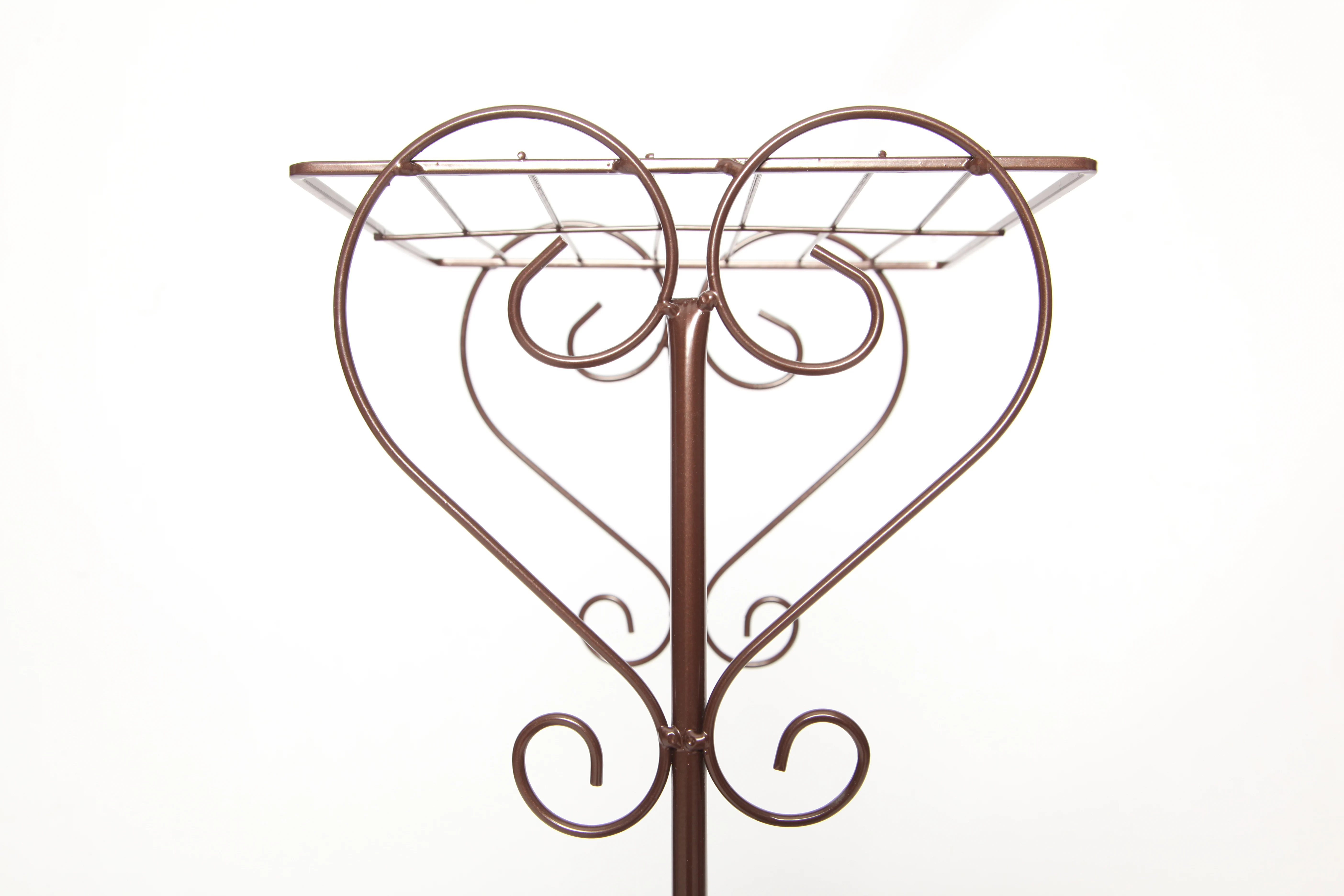 White fashion wedding flower metal plant shelf indoor succulent pot stand