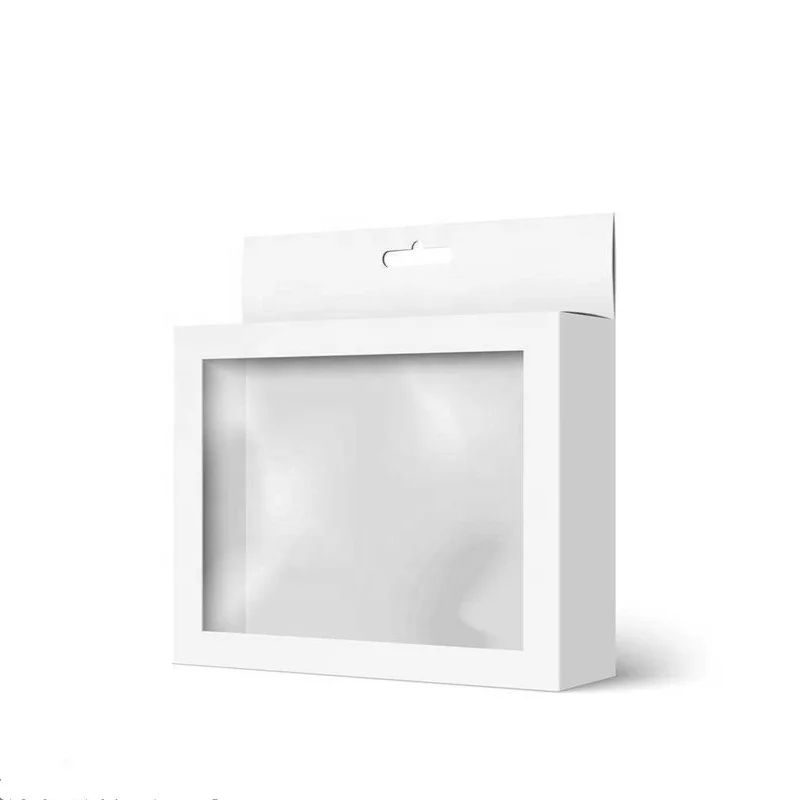 Custom design clear PVC window box packaging