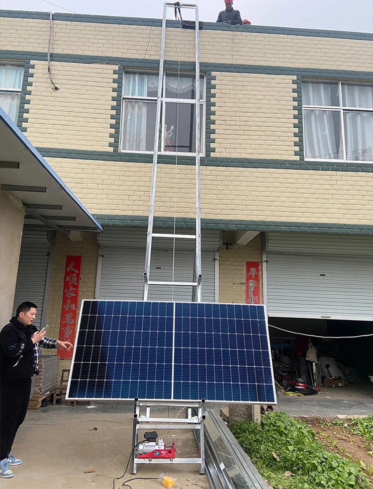 High Quality 9m 15m 20m Glass Hoist Ladder Lift Solar Panels Electric Hoist Roof Lifter