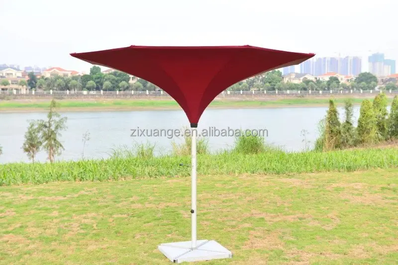 outdoor furniture wholesale with led light 3.5m Aluminum flower patio umbrellas garden sets outdoor tulip decoration umbrella