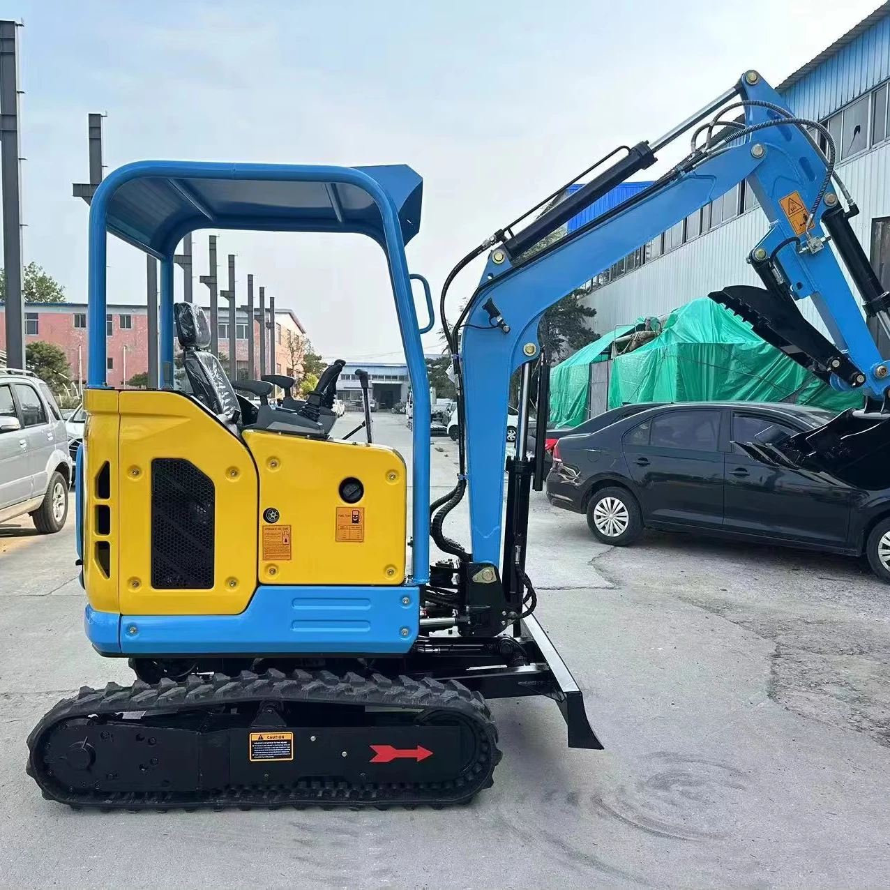 Mini Electric Excavator with Rock Saw Laidong Engine Eaton Hydraulic Cylinder Electric Parts Cart Electrical Parts Excavators