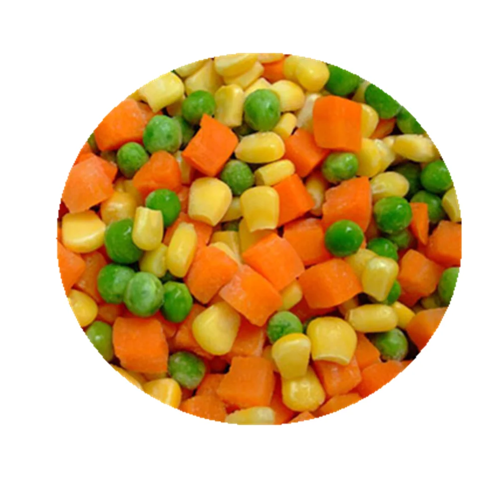 
IQF CARROT GREEN PEA CORN KERNEL FROZEN MIXED VEGETABLES 