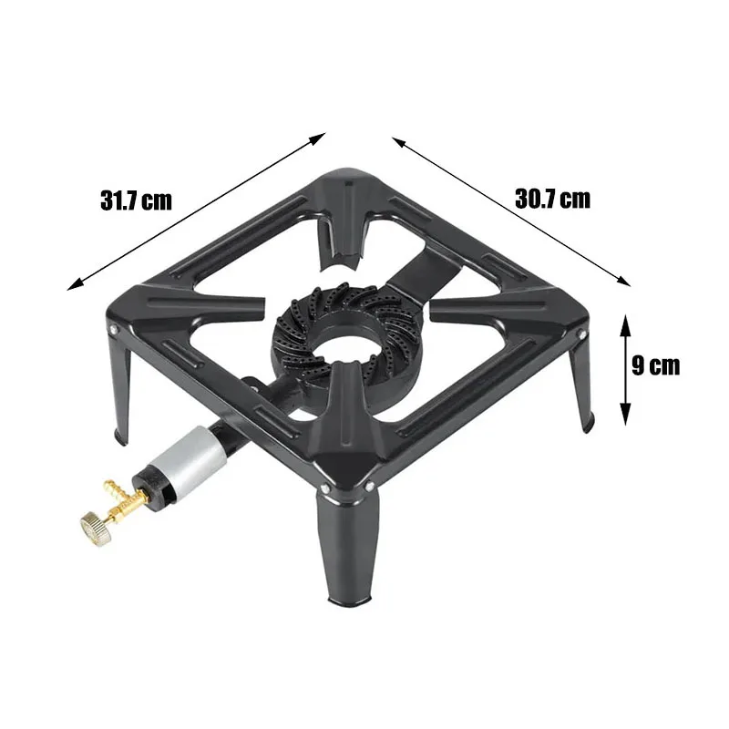 Camping outdoor stove gas cookers single head cast iron burner