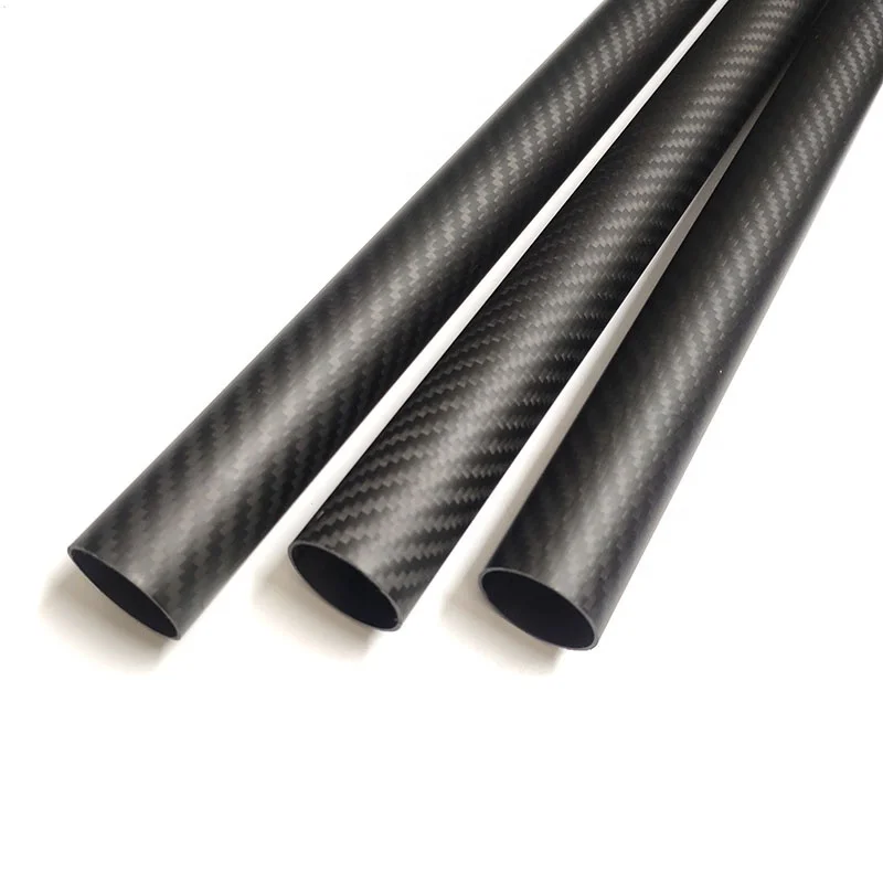 Customize 3K Cheap Price Heat-Insulation Black Color Oval Carbon Fiber Tubes