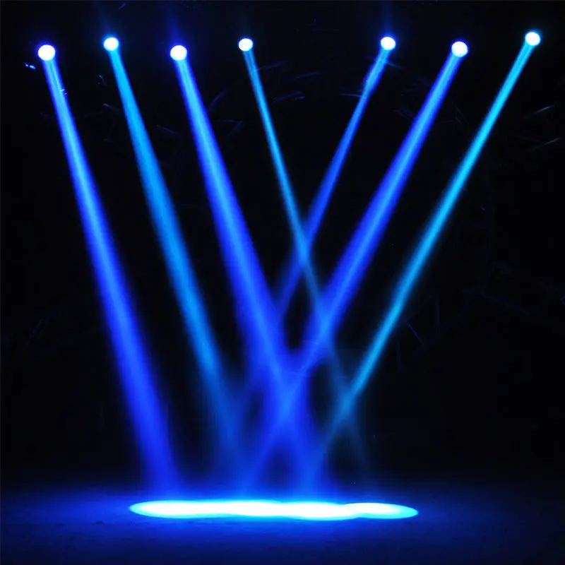  U`King Mini LED RGBW (4 in 1) 10W Import Beads 11/13CH Shaking Head Stage Light DMX512 Voice-activated