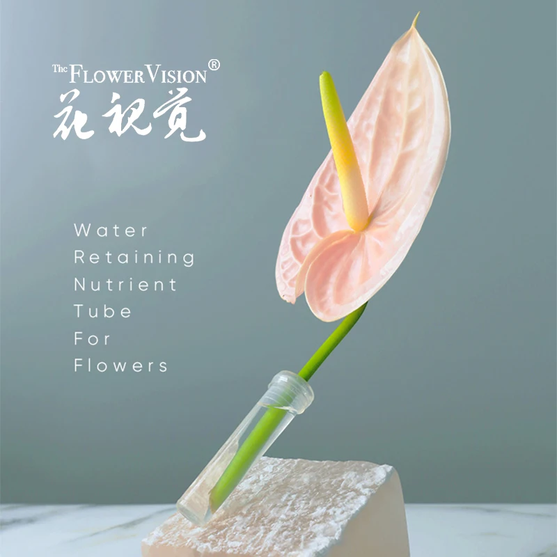 Factory wholesale plastic flower water vial tubes high quality nutrition tubes for fresh cut flowers