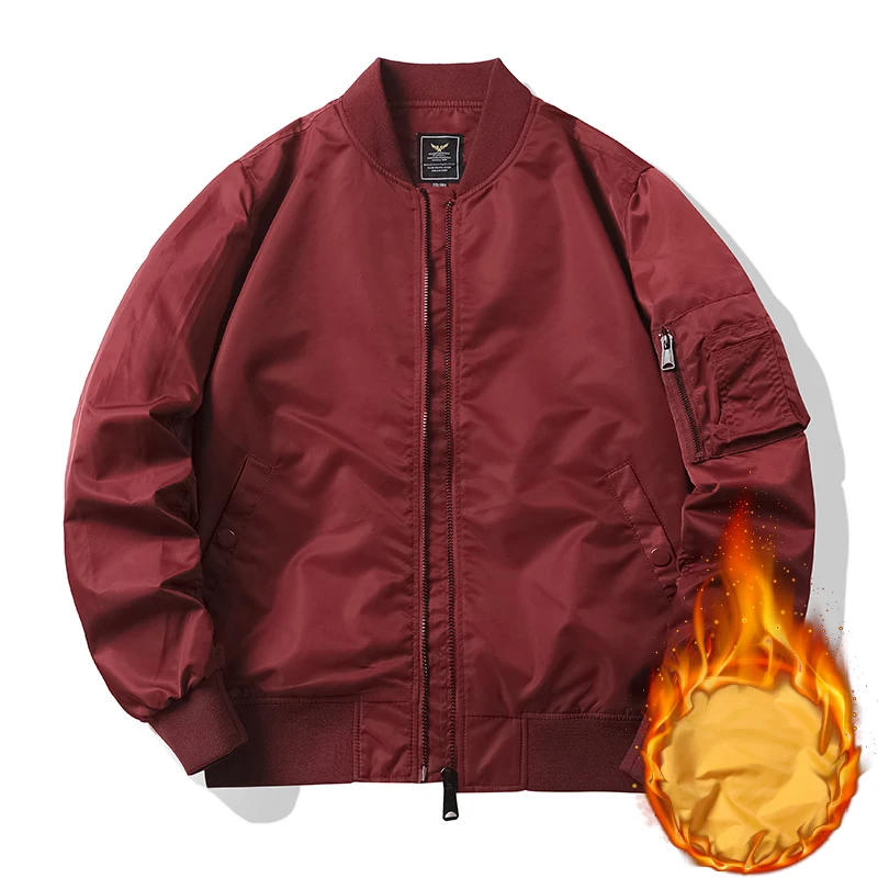 Mens Winter Wear Plus Size Bomber Jacket Coat Thicken Coat For Men And Women Casual NASA Jacket Plain Jacket With Custom Logos