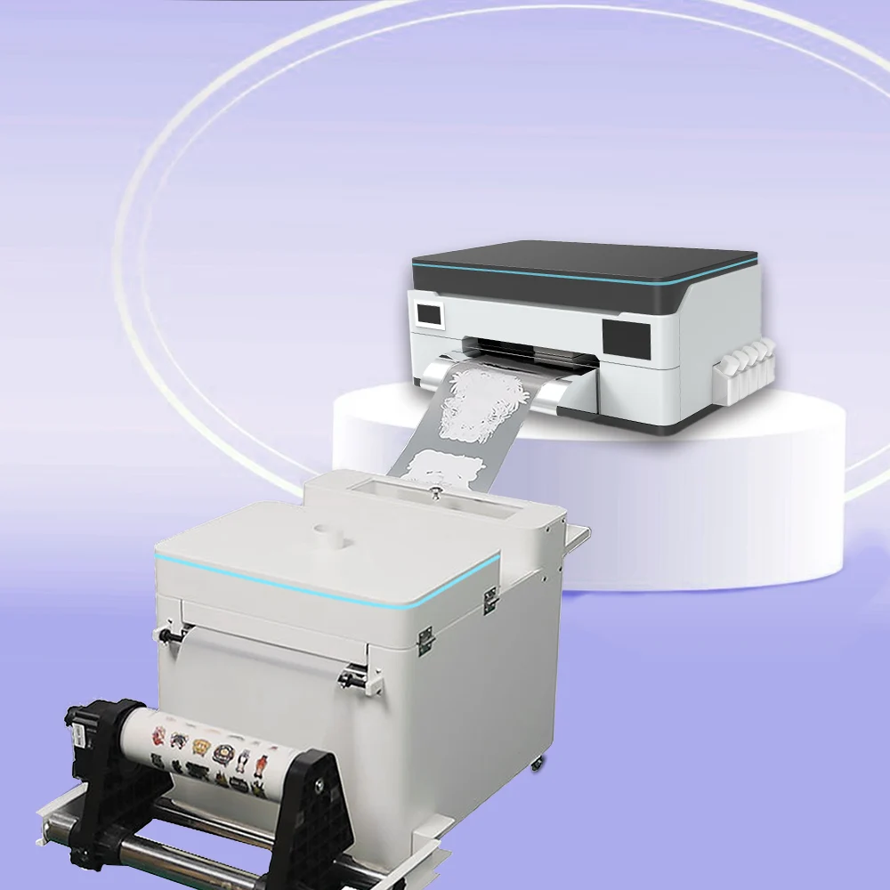 Visual-Tex small desktop dtf printer a3 white ink circulation with shaker and dryer pigment ink pet film