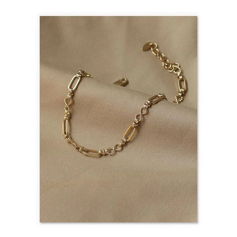 Модные ювелирные изделия Dylam 2020 Лидер продаж аксессуары позолоченное ожерелье простой стиль от китайского