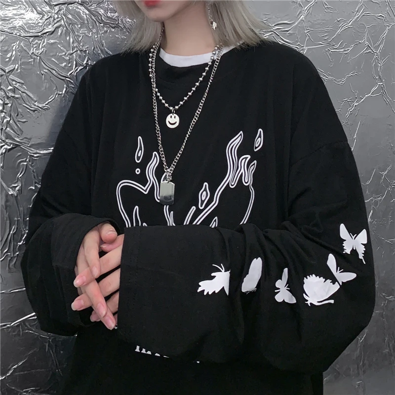 Harajuku/Корейская версия свободное тонкое солнцезащитное пальто с капюшоном и длинными рукавами Однотонная рубашка в стиле ретро студенческий топ для