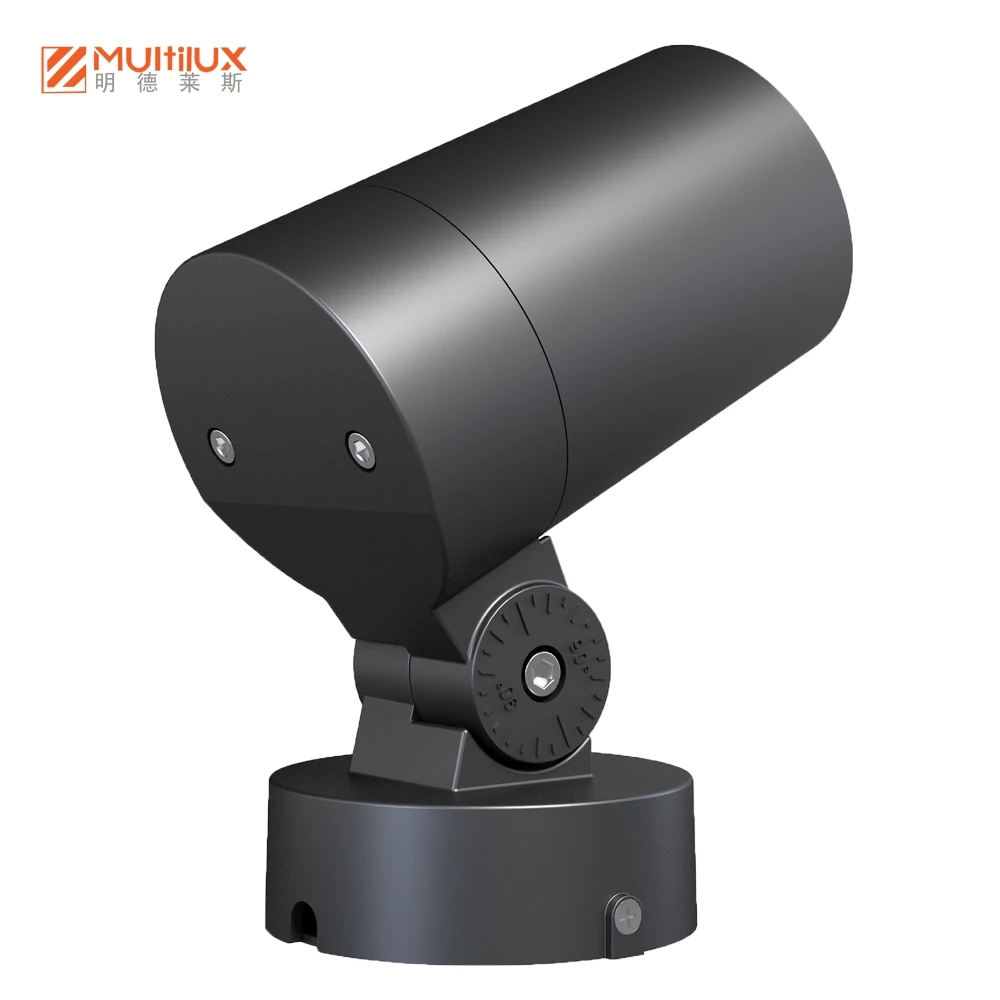Customized High Bright Outdoor Spotlights Lawn flood Lights Park Super Bright  Round Fixed Seat Deep Anti Glare COB Lens lamps