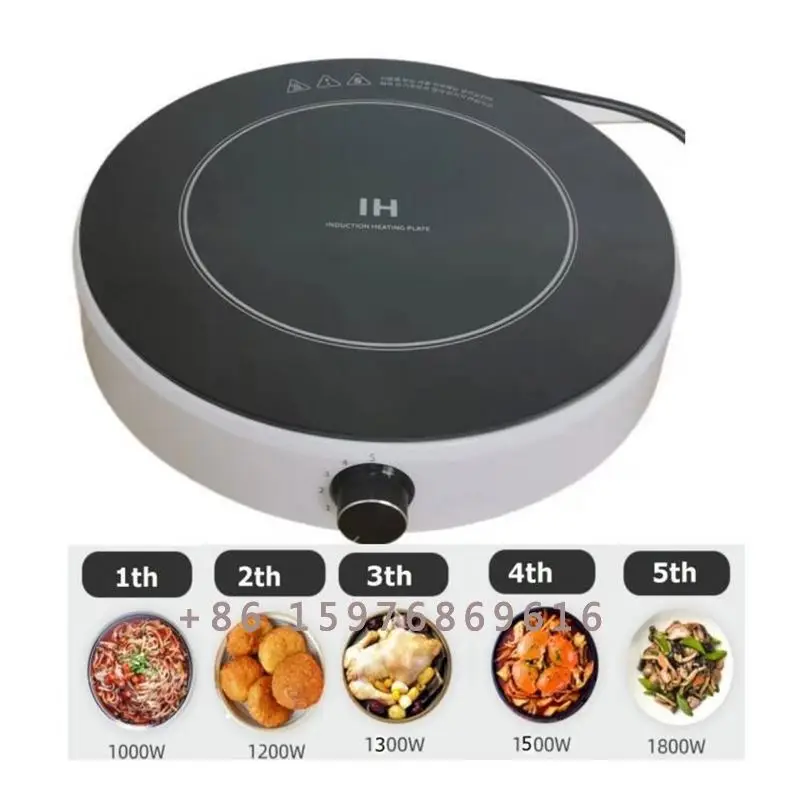 New Round Induction Cooker Electric Cooktop Stove