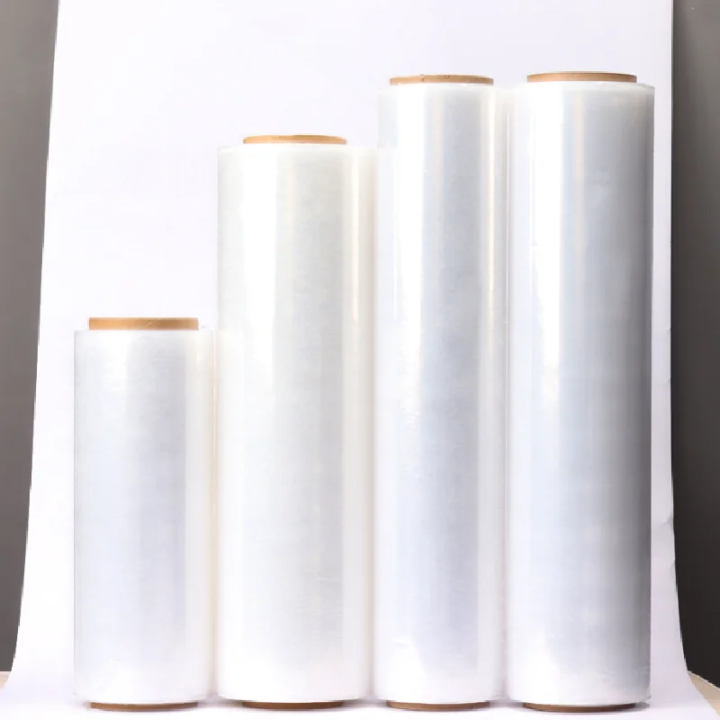 Custom Logo Cast PE Pallet Wrap Soft LLDPE Moisture-Proof High 50cm Plastic Stretch Wrap Food Packaging 30cm Option Available
